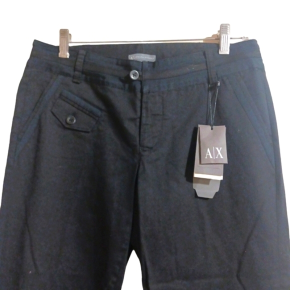 Armani Exchange Black Capri Pants Women's size 6 - Picture 2 of 11